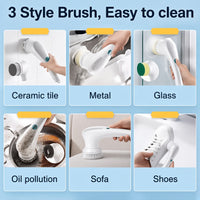 Cleanspark 5-in-1 Electric Cleaning Brush